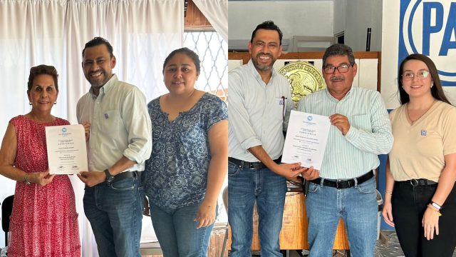 PAN Tamaulipas entrega constancias en Abasolo y Jiménez