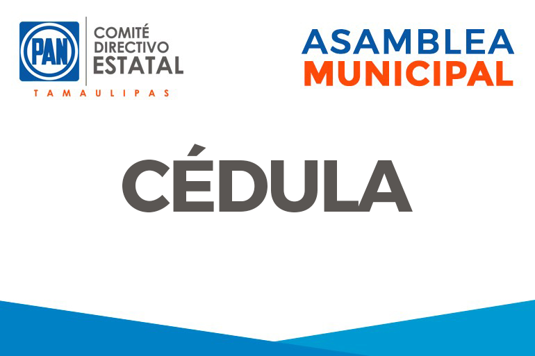 Cambio de Domicilio Asamblea Municipal Tampico Tamaulipas