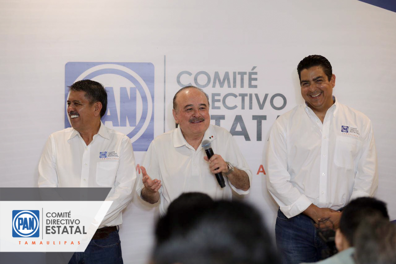 Ofrece Ruffo Appel rueda de prensa a su arribo a Tamaulipas