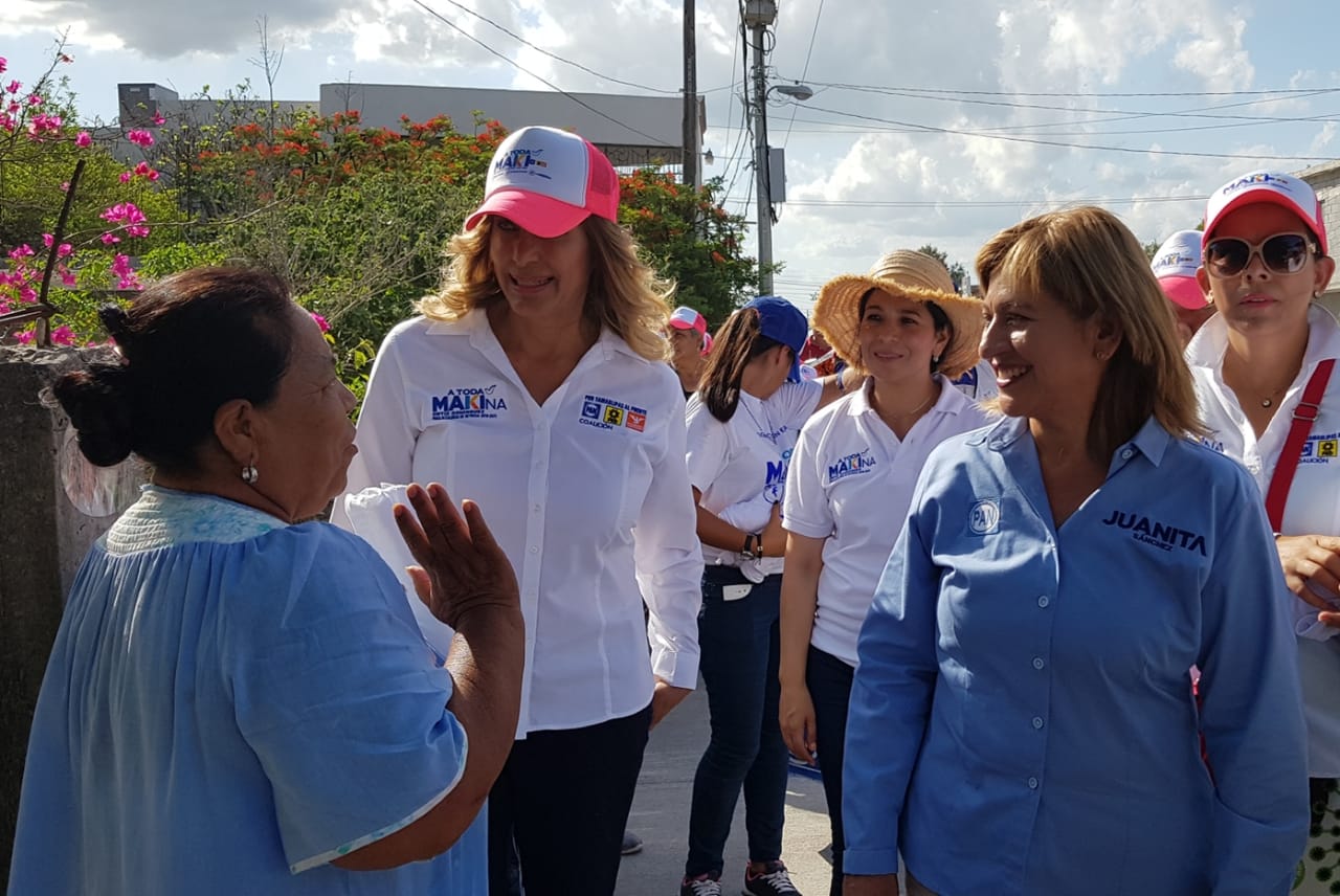 Maki y Juanita refrendan compromiso de trabajar por el progreso de Reynosa.