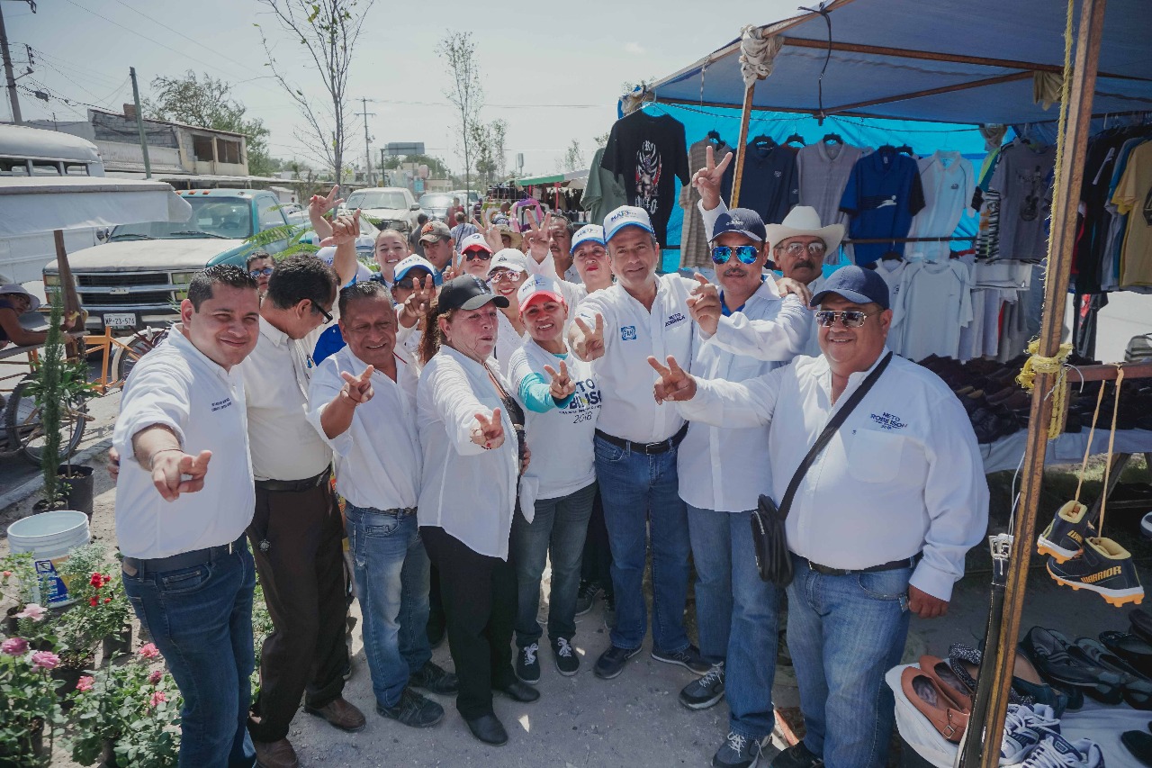 Tianguistas reiteran apoyo a Neto ¡Será su voz en el Congreso!