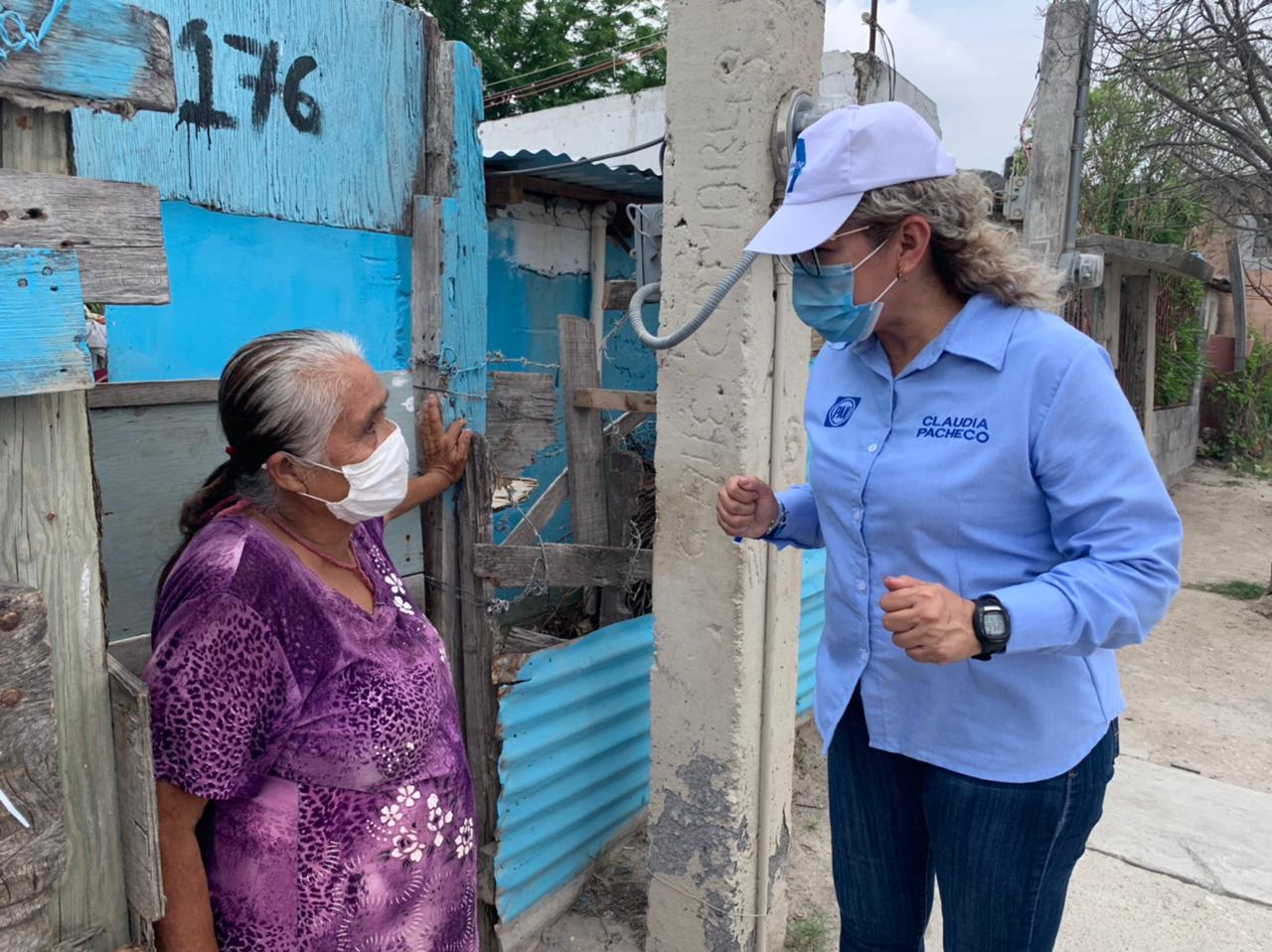 En Reynosa lleva Claudia Pacheco su META a las colonias del 4 Distrito.