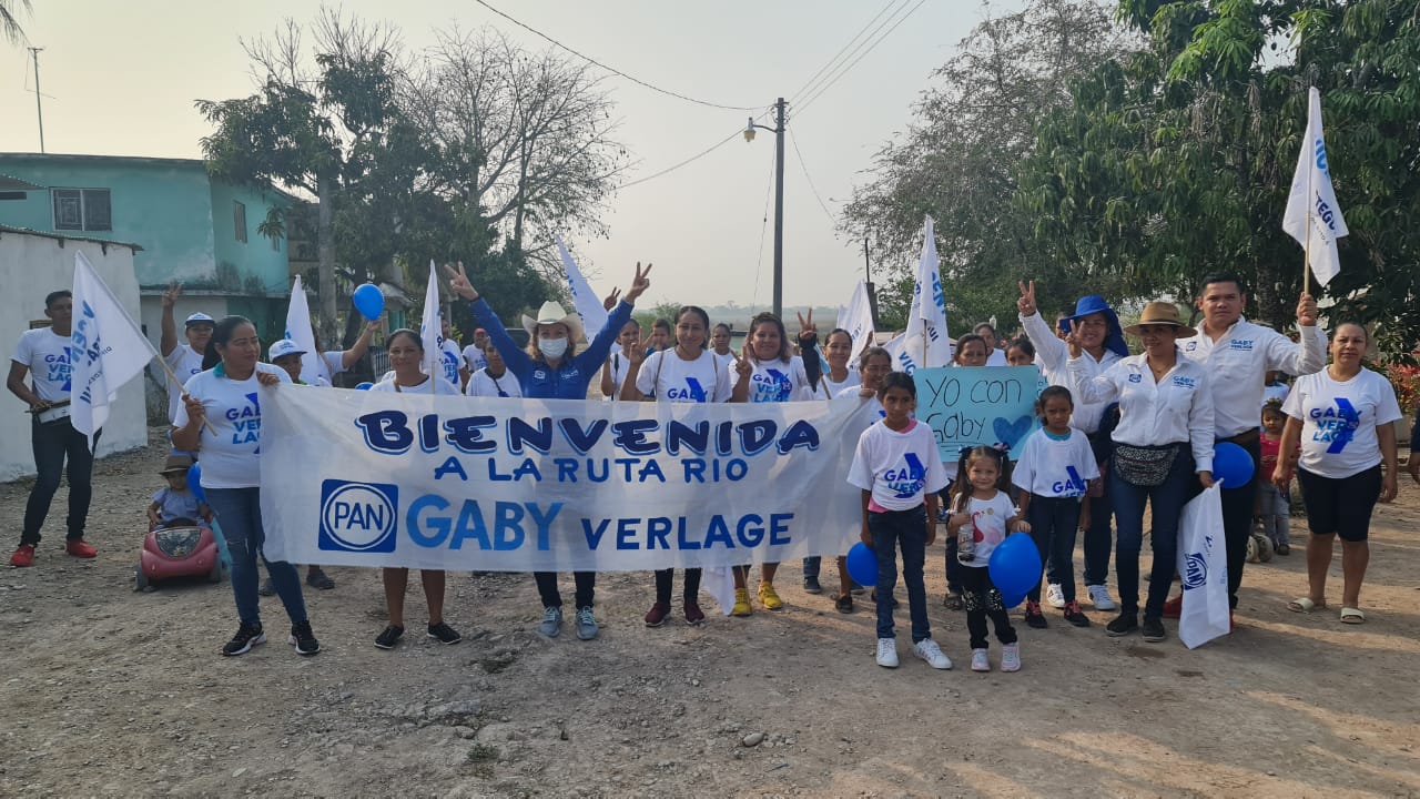 San Antonio Rayón, La Reforma y La Gloria se suman y respaldan la campaña de Gaby Verlage.